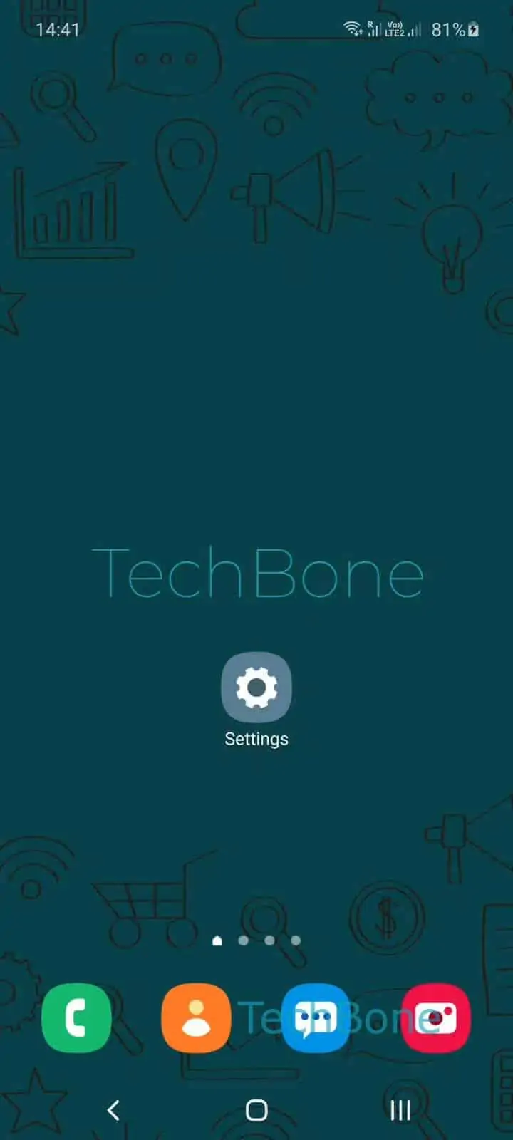 Enable or Disable Edge Lighting – One UI 2: step 1 – Open the Settings