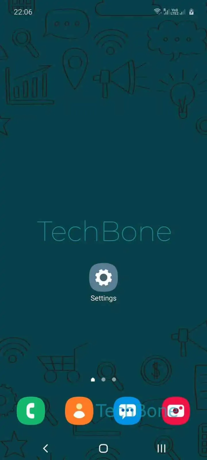 Remove Biometric Data – One UI 2: step 1 – Open the Settings