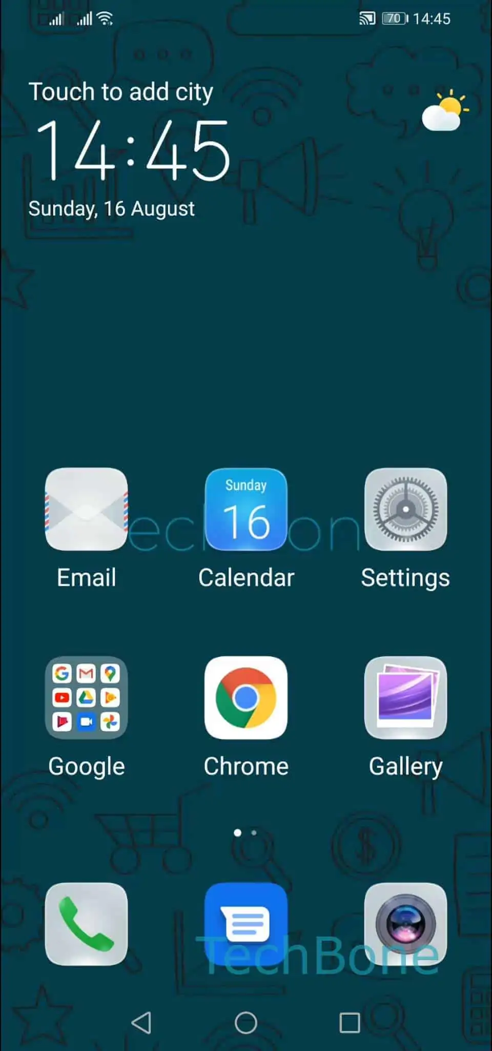 Exit Simple Mode – EMUI: step 1 – Open the Settings