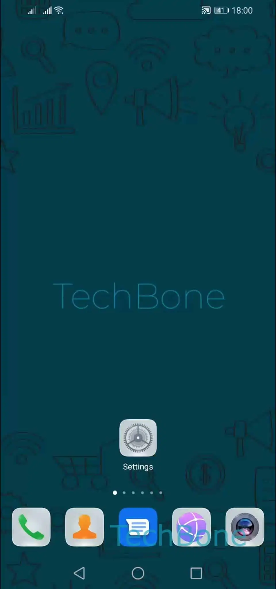 Change Lock Screen Wallpaper – EMUI: step 1 – Open the Settings