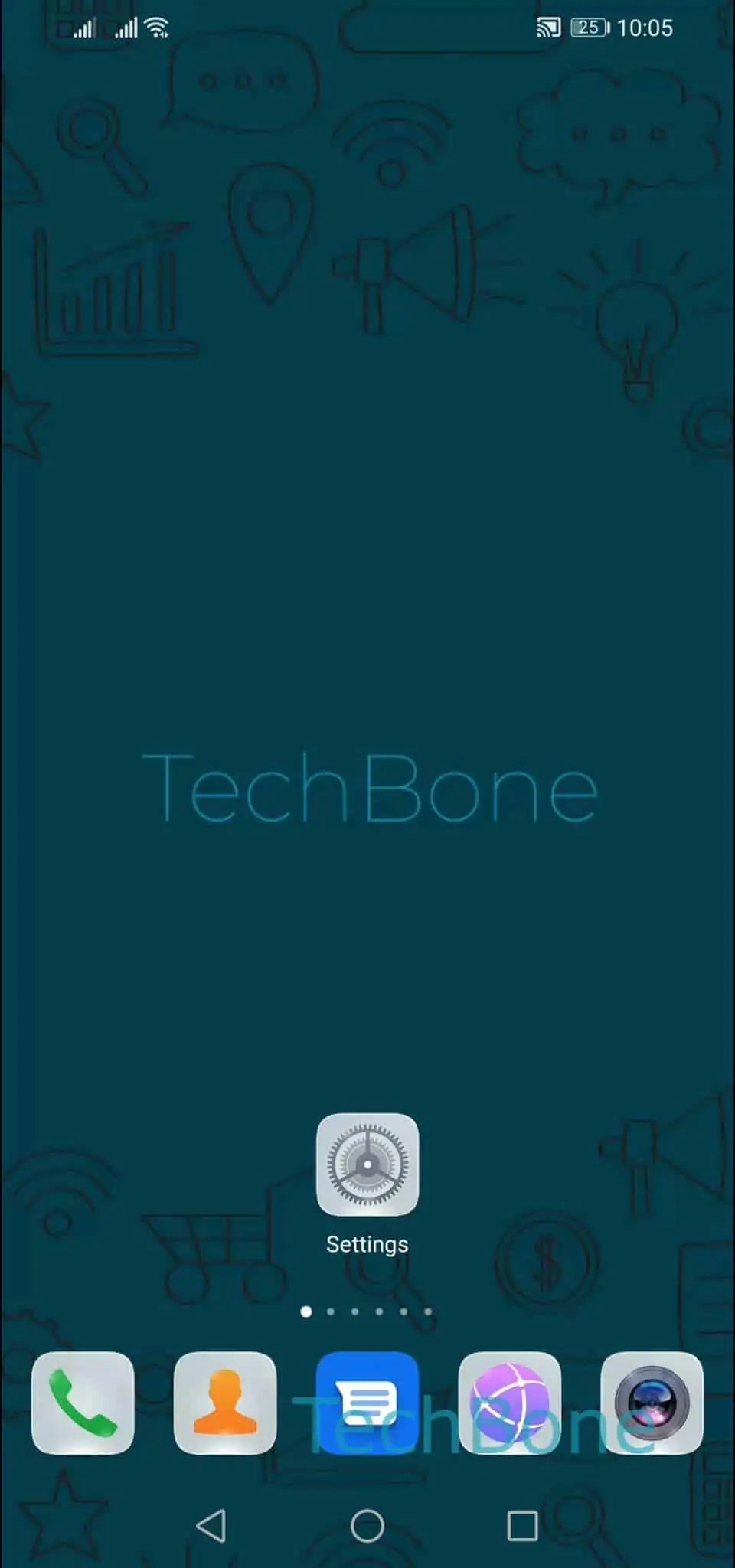Browse Photos with the Fingerprint Sensor – EMUI: step 1 – Open the Settings