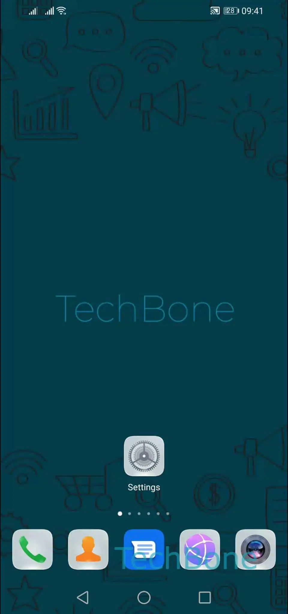 Add a New Fingerprint – EMUI: step 1 – Open the Settings