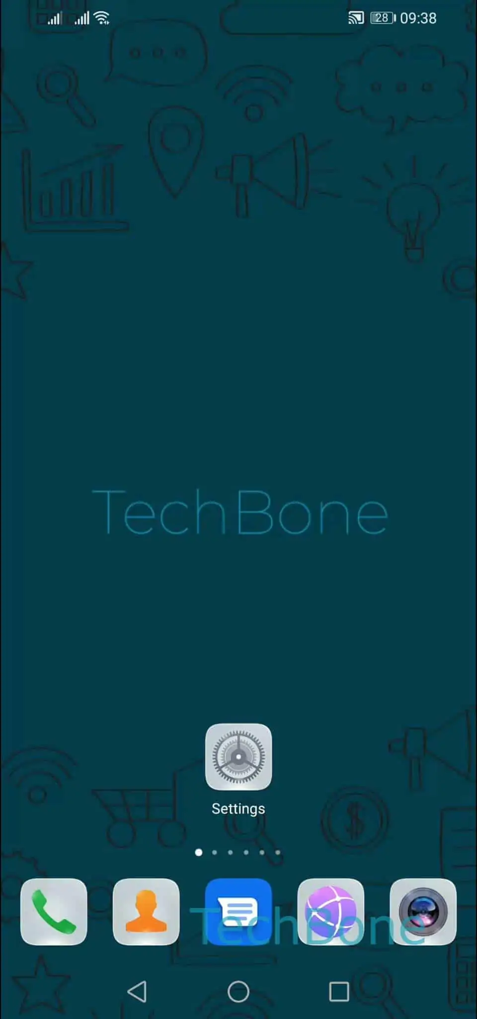 Delete Facial Data – EMUI: step 1 – Open the Settings