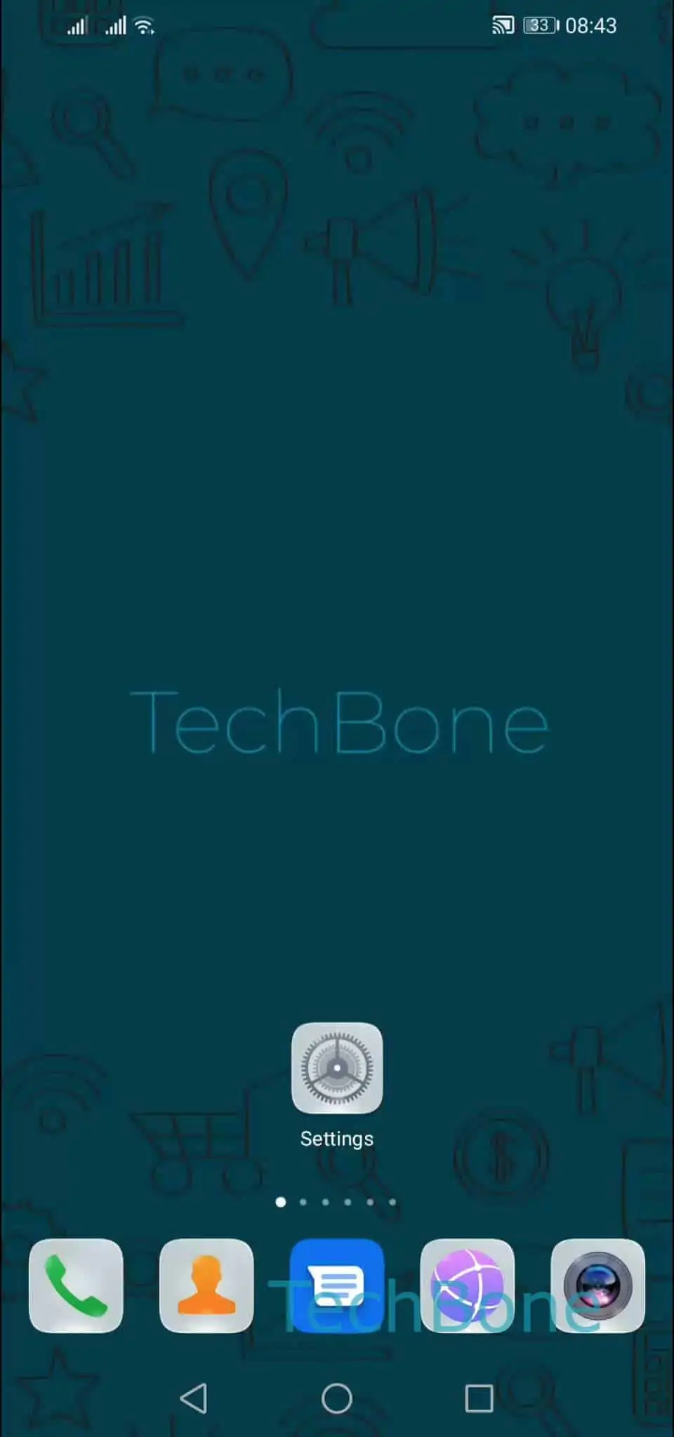 Show or Hide Typed Passwords – EMUI: step 1 – Open the Settings