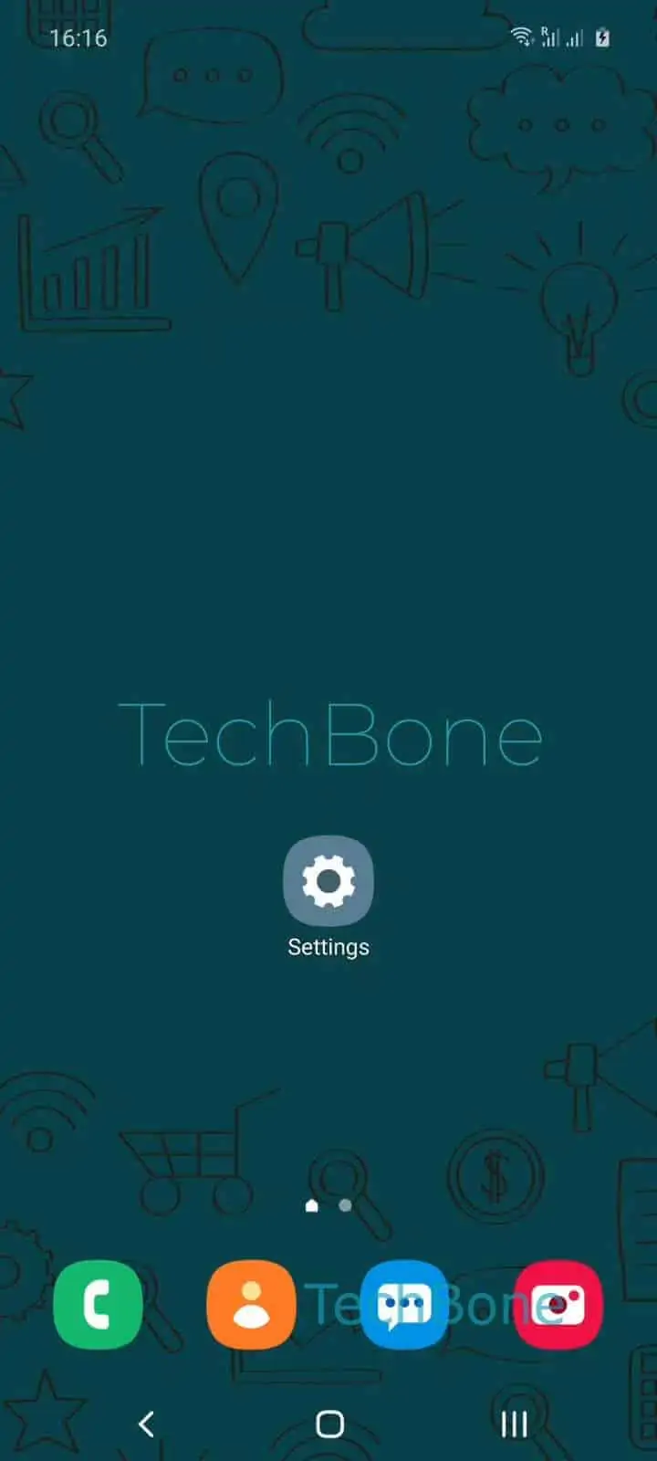 Auto Optimize Settings for Battery Saving – One UI 2: step 1 – Open the Settings