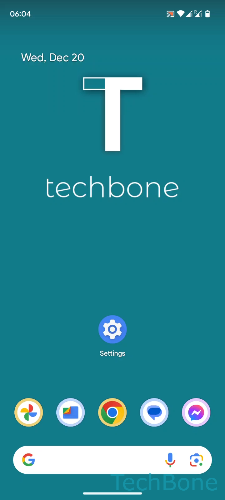 Add a Printer by IP Address – Android 14: step 1 – Tap on Settings