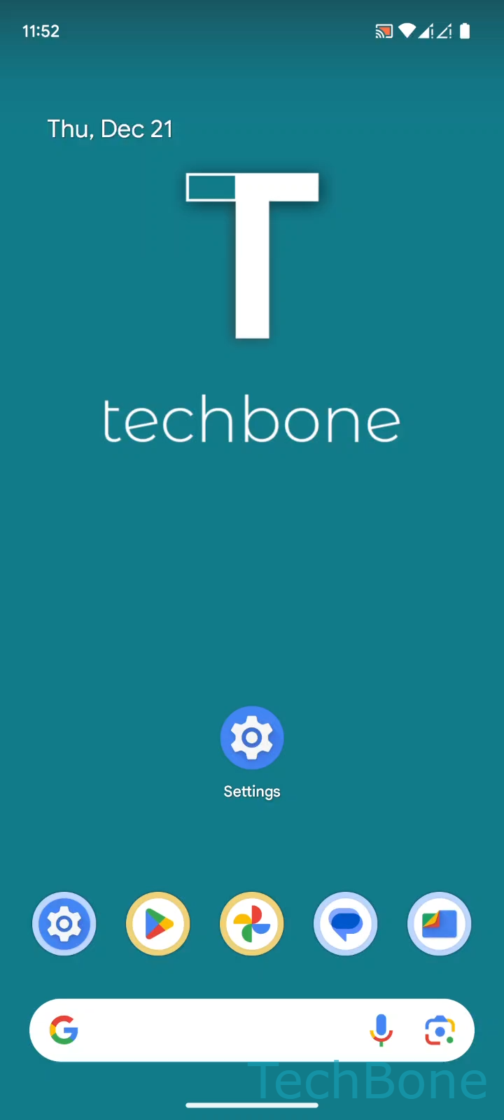 Add Users from Lock Screen – Android 14: step 1 – Tap on Settings
