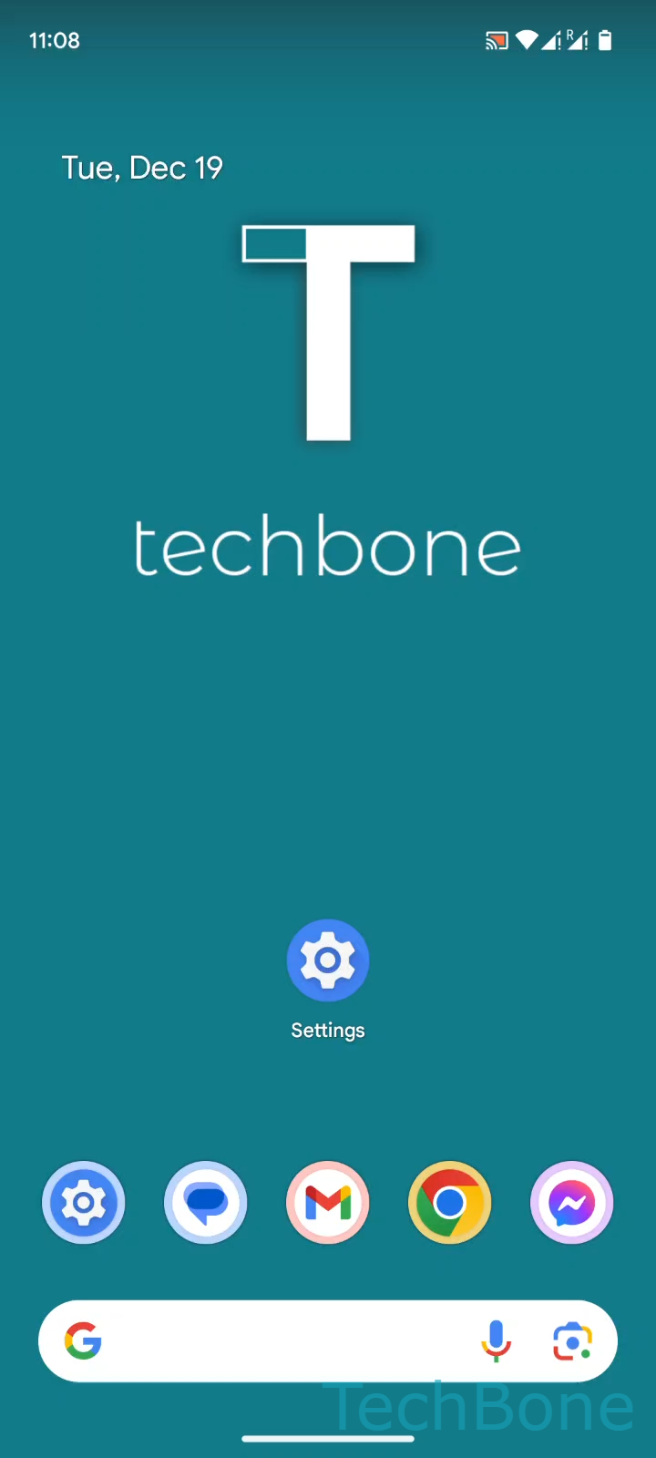 Add a Wi-Fi Network Manually – Android 14: step 1 – Tap on Settings