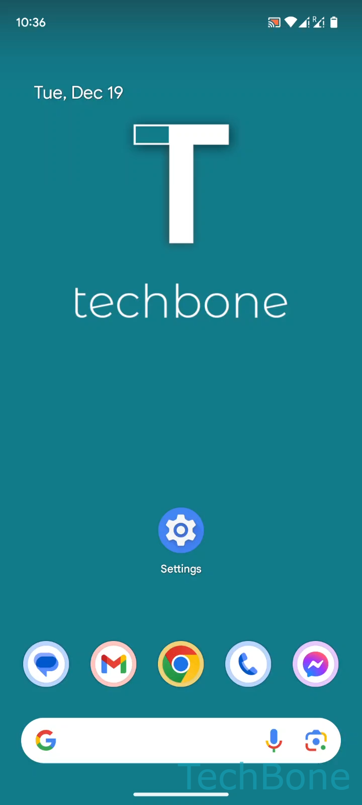 Turn Airplane Mode On or Off – Android 14: step 1 – Tap on Settings