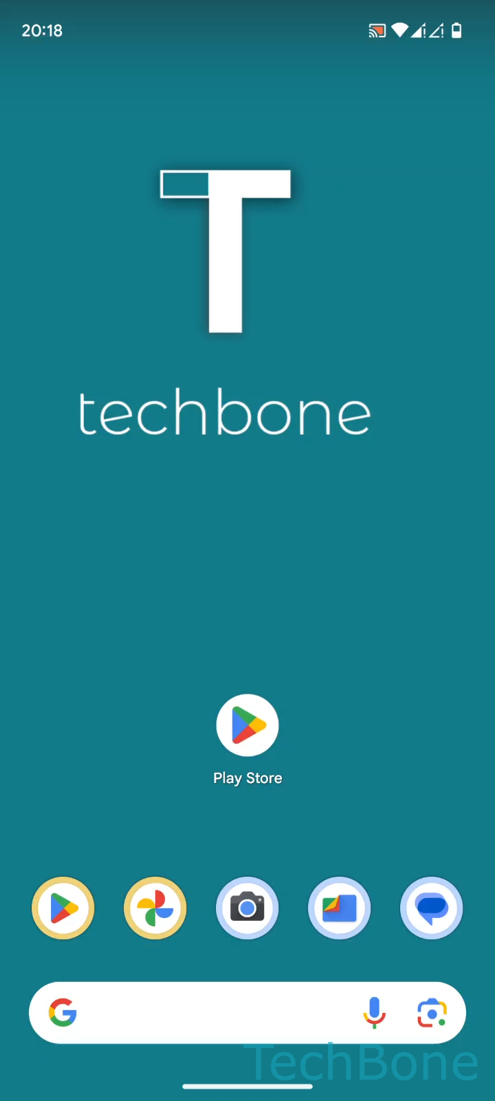 Turn Automatic App Updates On or Off – Android 14: step 1 – Tap on Play Store