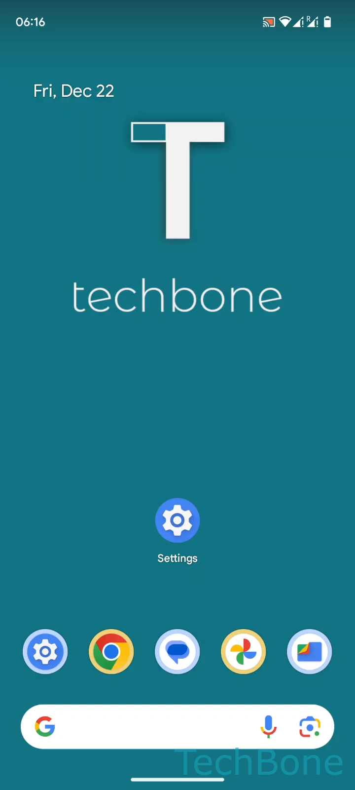 Turn Battery Saver On or Off – Android 14: step 1 – Tap on Settings