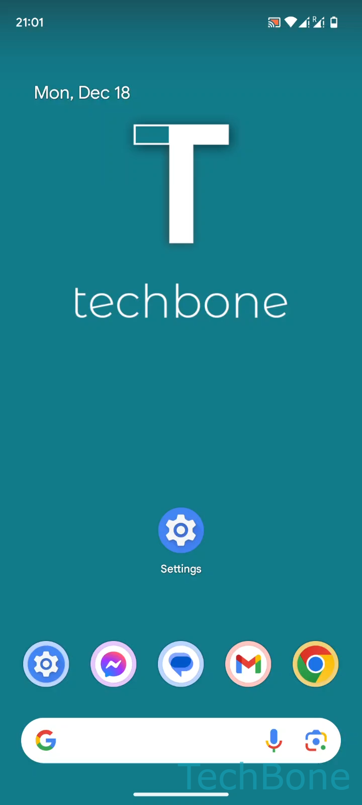 Change Screen Lock PIN, Password or Pattern – Android 14: step 1 – Tap on Settings