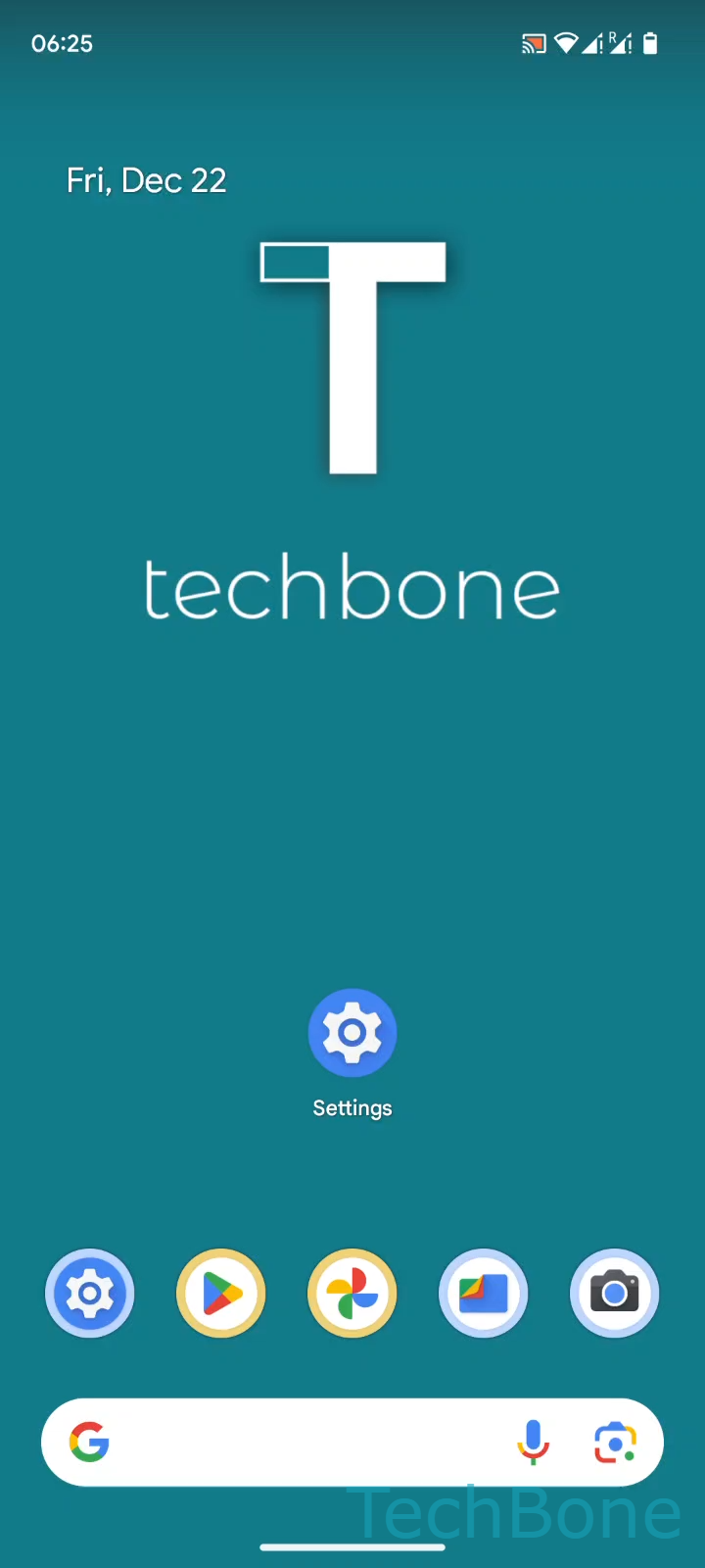 Change Time Zone Manually – Android 14: step 1 – Tap on Settings