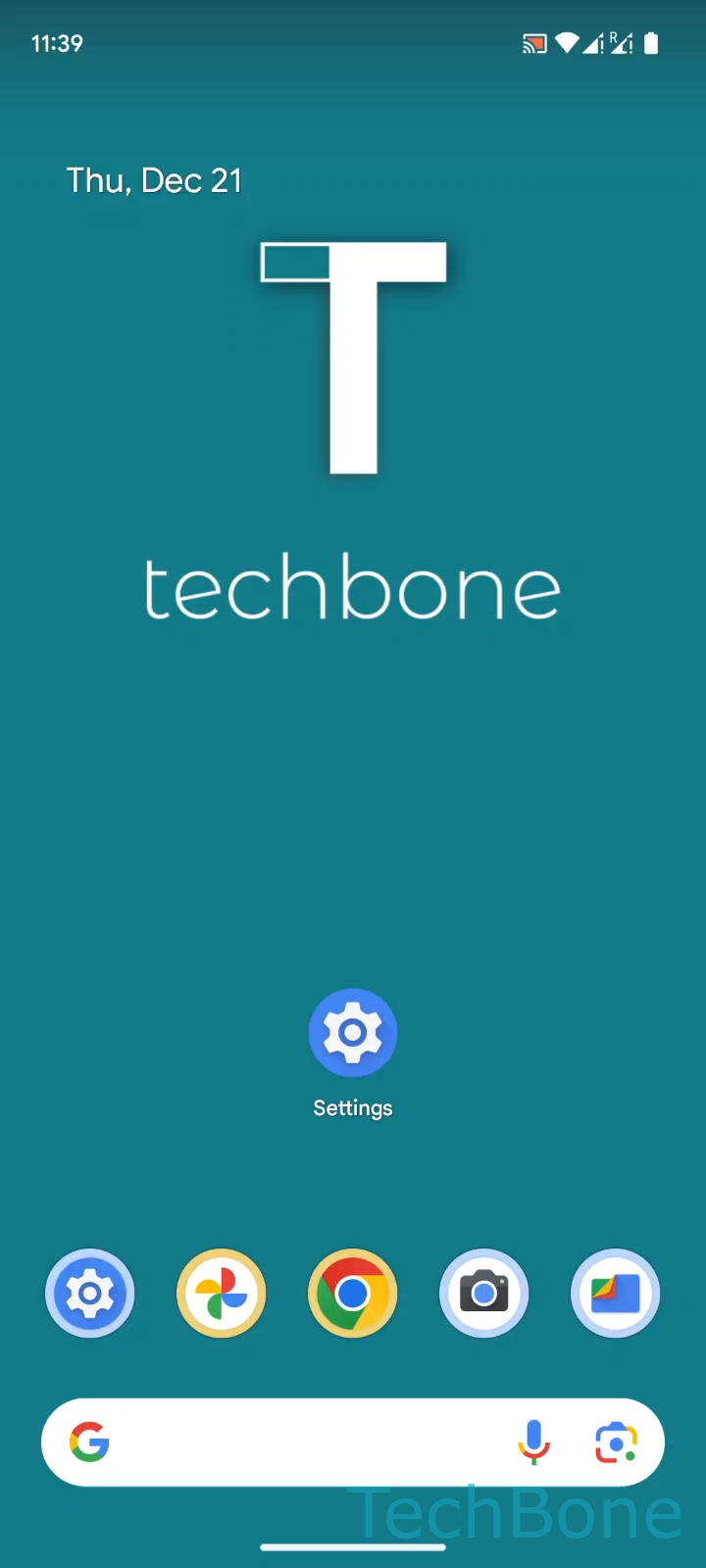 Add Emergency Contacts to Lock Screen – Android 14: step 1 – Tap on Settings
