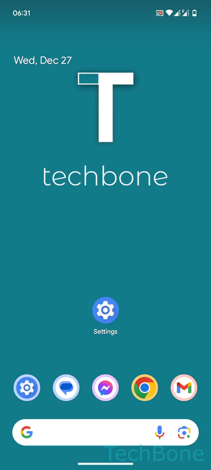 Extra Dim Screen Below Minimum Brightness – Android 14: step 1 – Tap on Settings