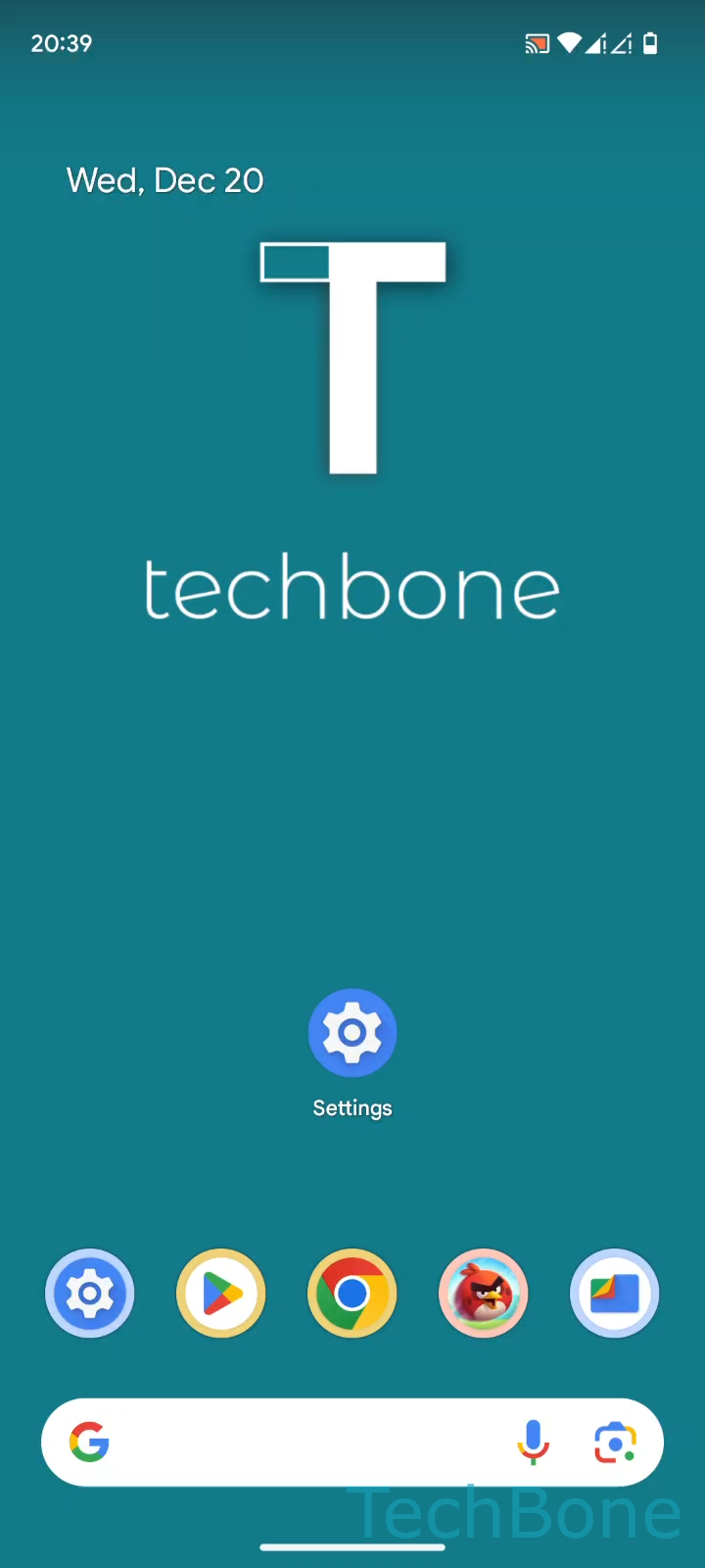 Turn On or Off Find My Device – Android 14: step 1 – Tap on Settings