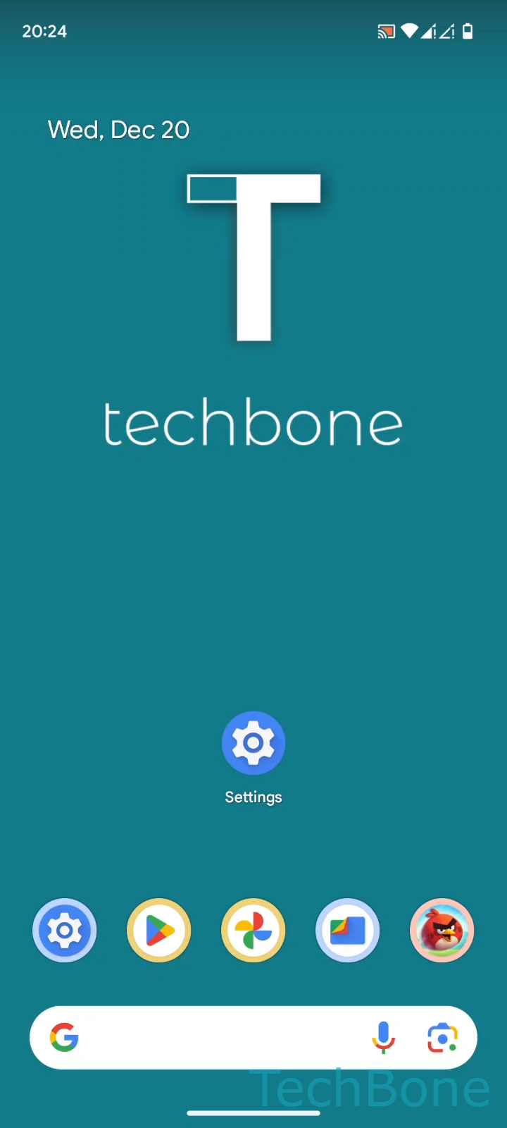 Notification Dots for Individual Apps – Android 14: step 1 – Tap on Settings