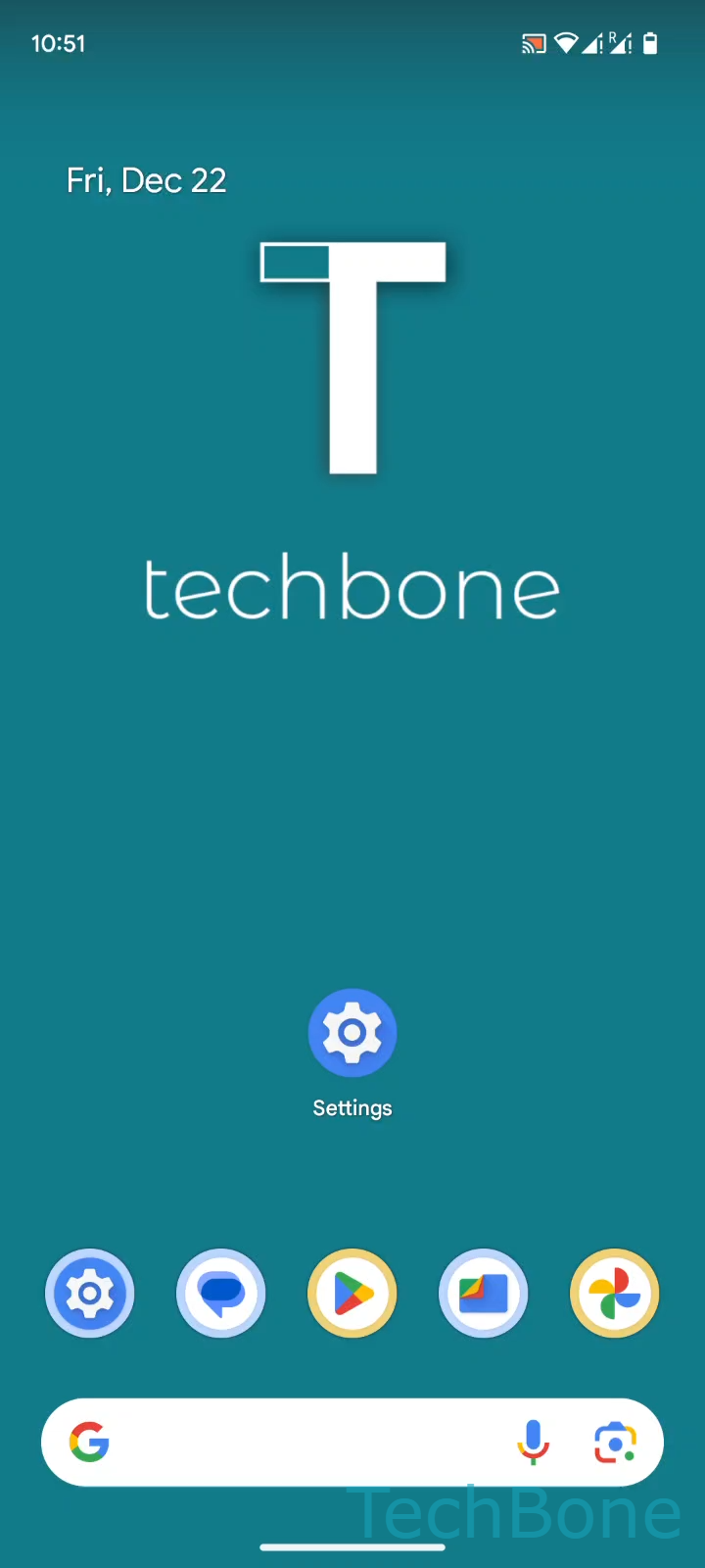 One-handed Mode for Keyboard – Android 14: step 1 – Tap on Settings