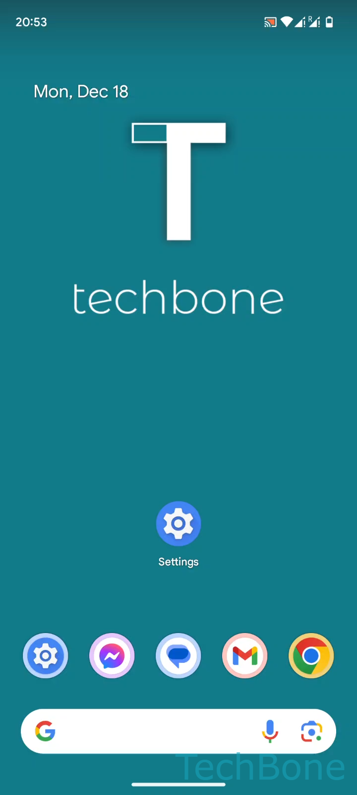Turn On or Off Screen Wake for Notifications – Android 14: step 1 – Tap on Settings