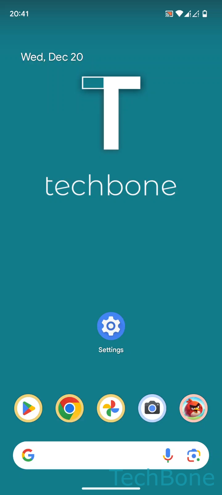 Show or Hide Password Characters While Typing – Android 14: step 1 – Tap on Settings