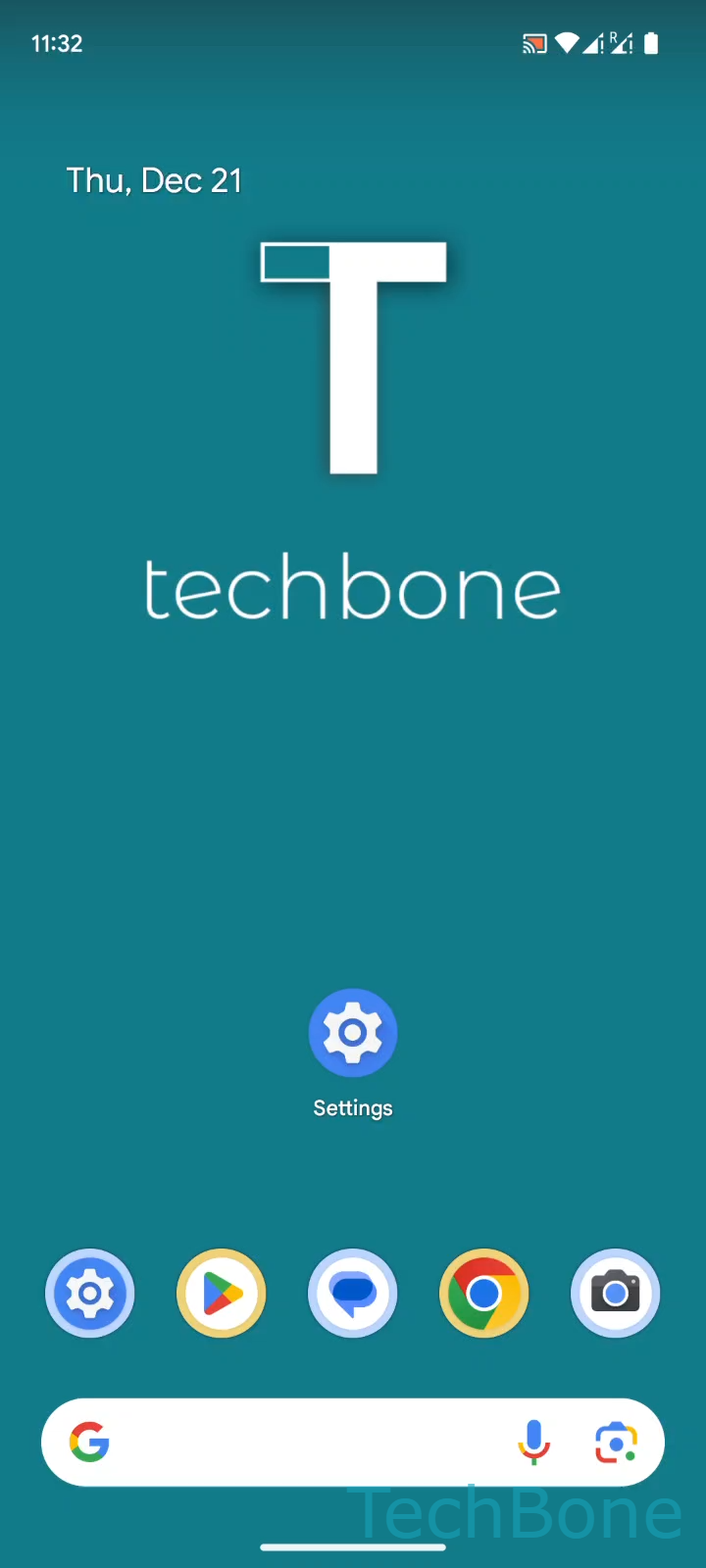 Turn SIM Card Lock On or Off – Android 14: step 1 – Tap on Settings