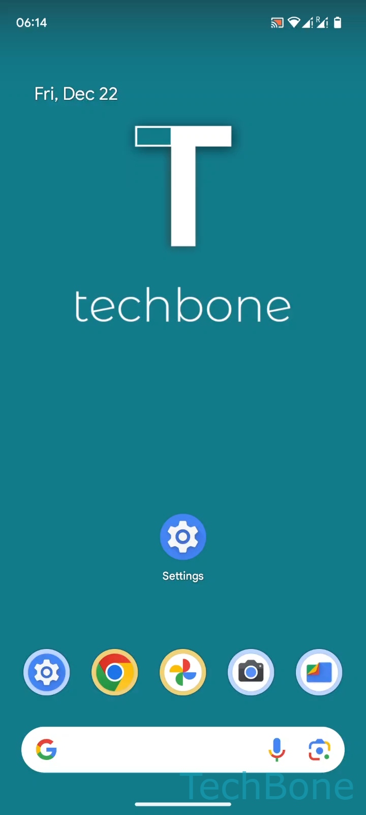Turn Smart Storage On or Off – Android 14: step 1 – Tap on Settings