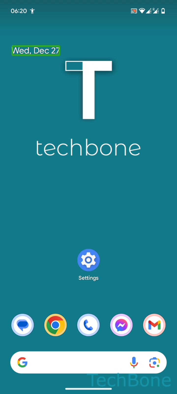 Turn Off TalkBack – Android 14: step 1 – Tap on Settings