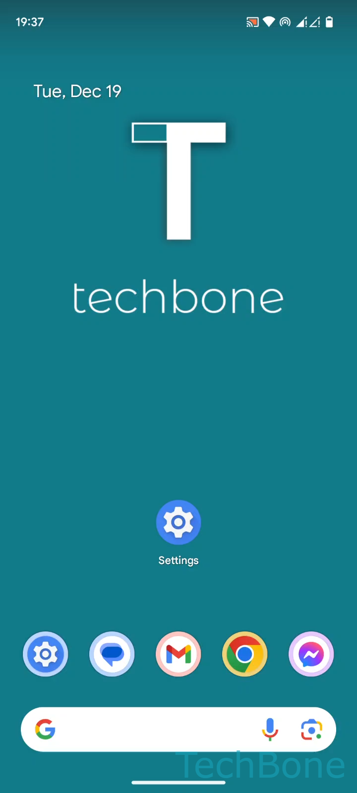 Turn Off Wi-Fi Hotspot Automatically – Android 14: step 1 – Tap on Settings