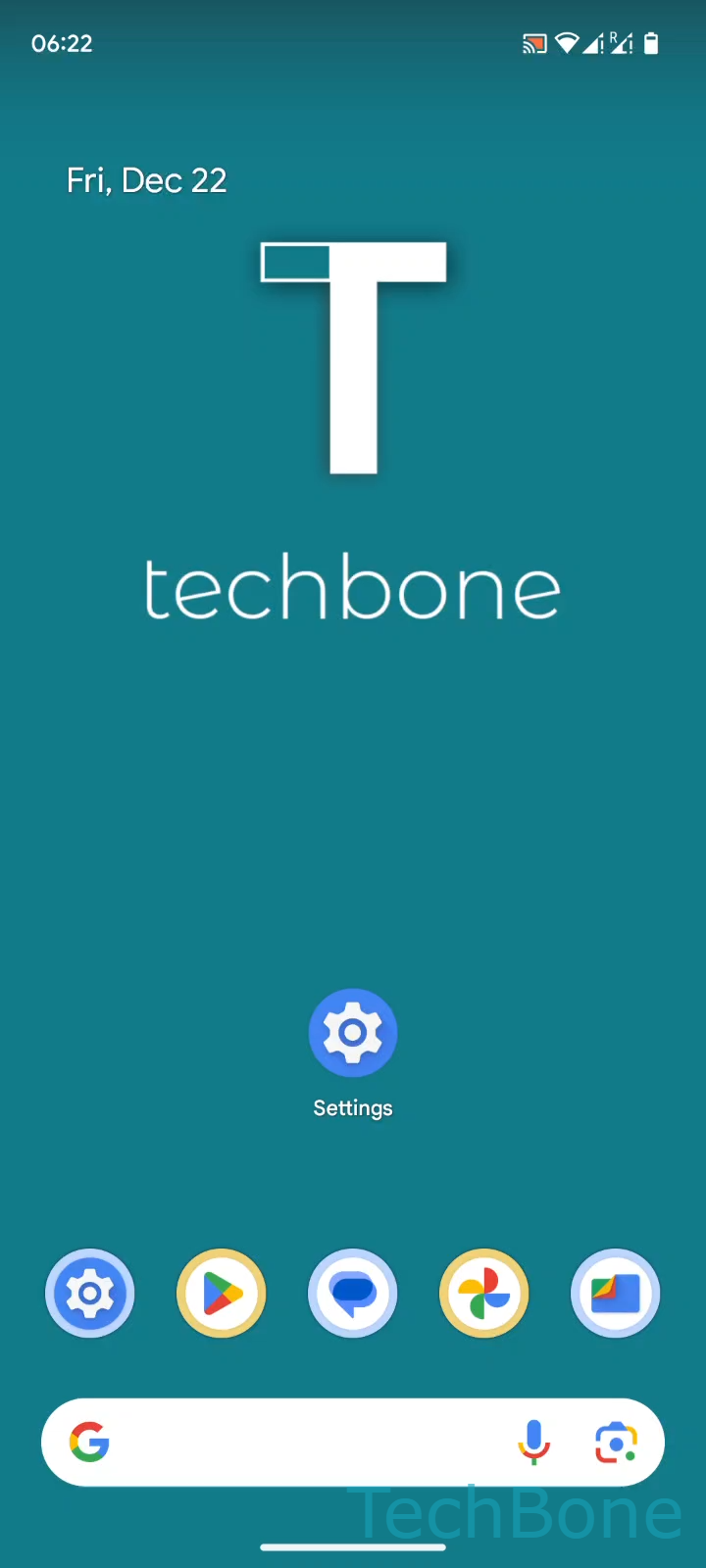 Turn On Developer Options – Android 14: step 1 – Tap on Settings