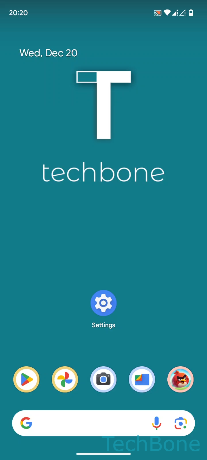 Uninstall an App – Android 14: step 1 – Tap on Settings