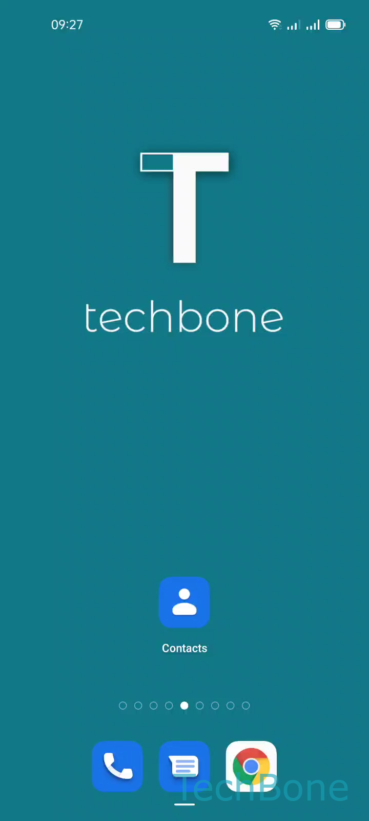 Add Contact to Home Screen – Coloros 11: step 1 – Tap on Contacts