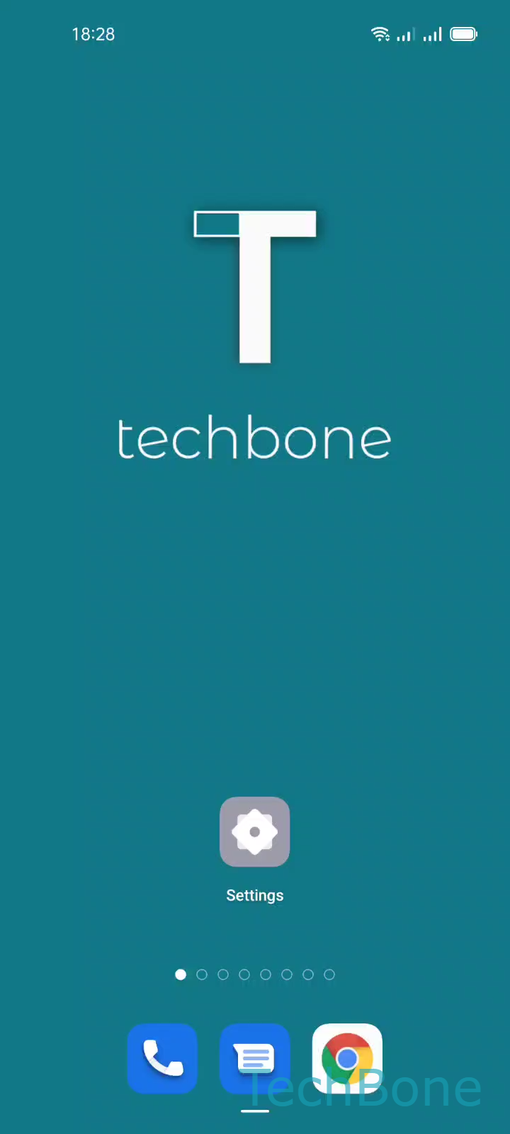Add Emergency Information – Coloros 11: step 1 – Tap on Settings