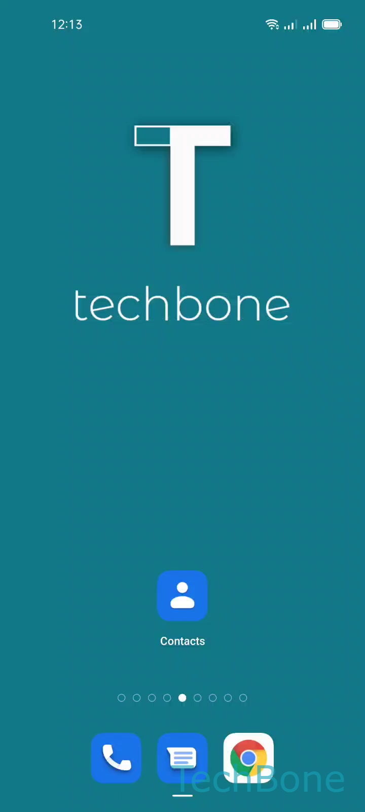 Add Members to a Contact Group – Coloros 11: step 1 – Tap on Contacts
