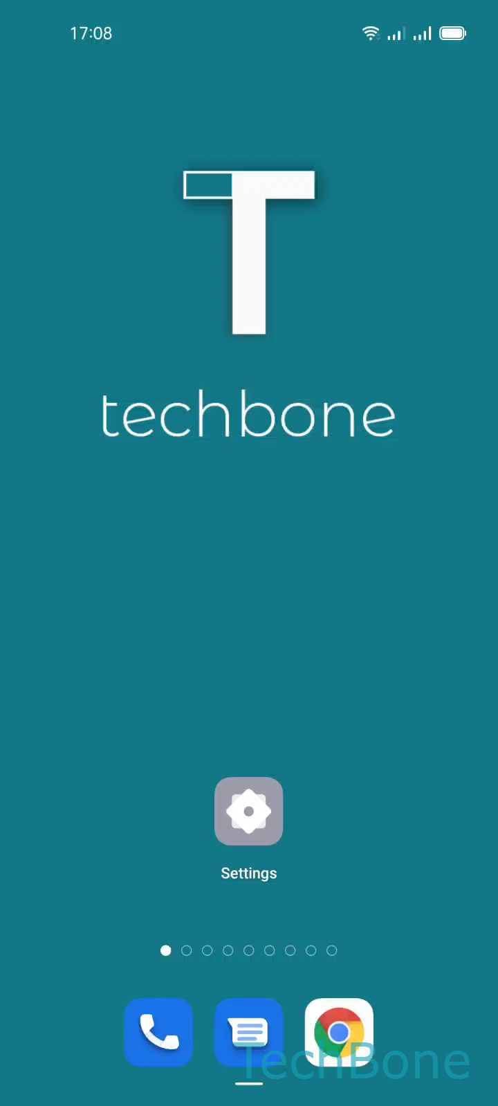 Add Trusted Places to Smart Lock – Coloros 11: step 1 – Tap on Settings