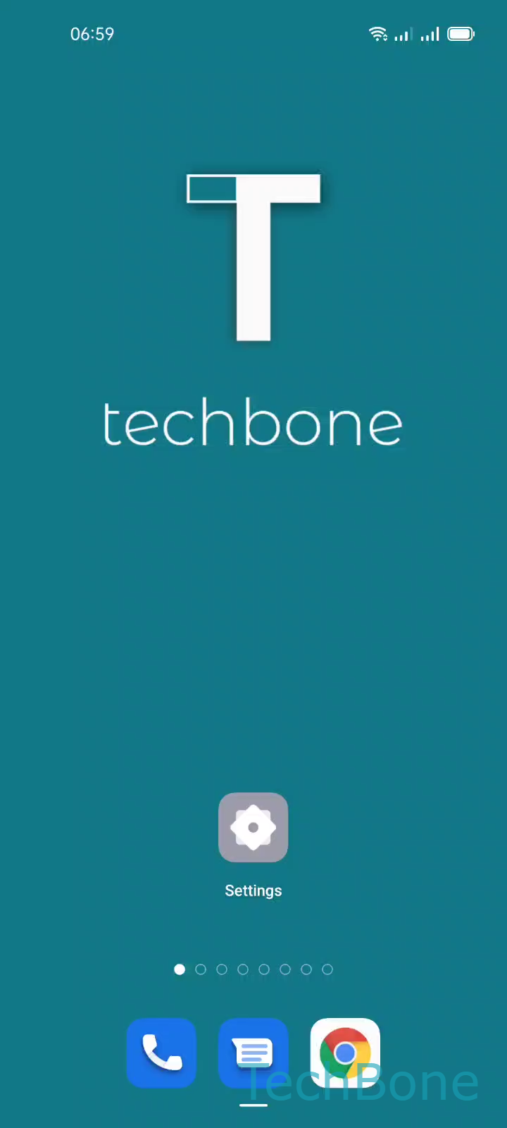 Adjust Smart Sidebar Opacity – Coloros 11: step 1 – Tap on Settings