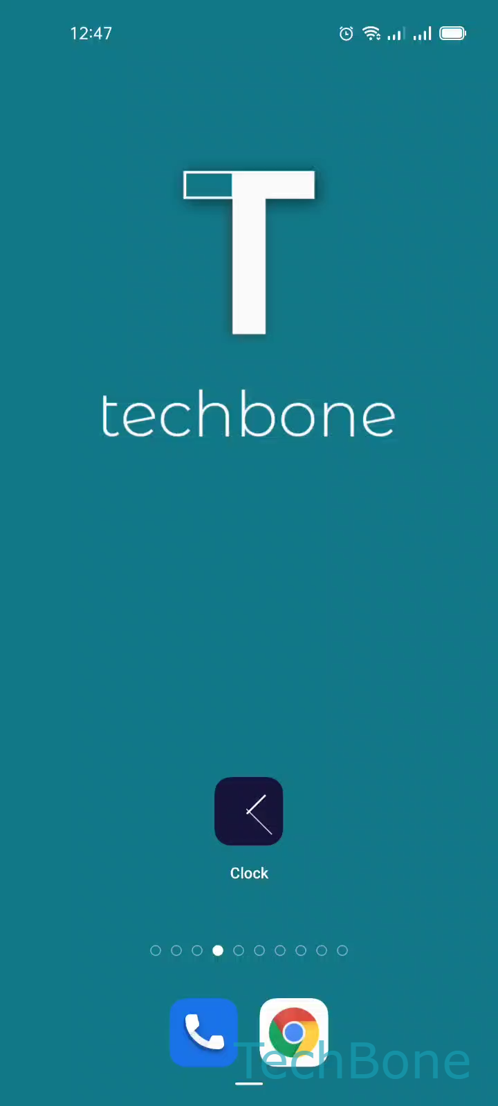 Change Alarm Sound – Coloros 11: step 1 – Tap on Clock
