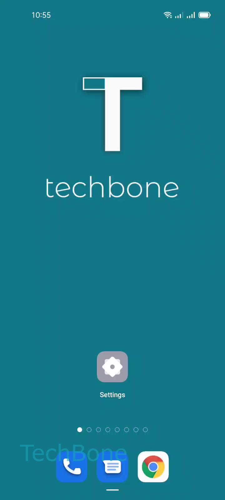 Change Fingerprint Animation – Coloros 11: step 1 – Tap on Settings