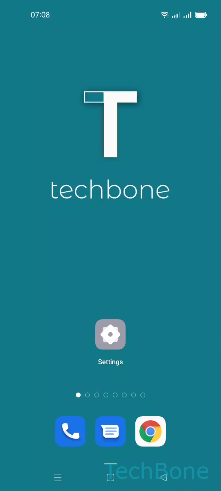 Navigation Button Order – Coloros 11: step 1 – Tap on Settings