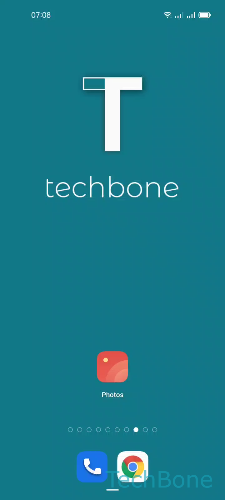 Delete a Photo Album – Coloros 11: step 1 – Tap on Photos