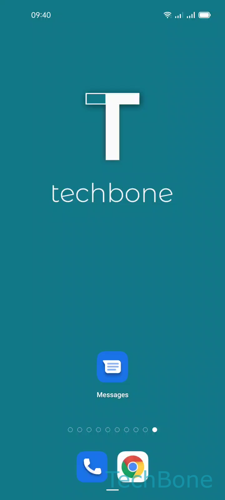 Delete a Single Text Message – Coloros 11: step 1 – Tap on Messages