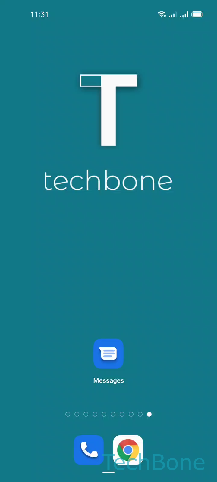 Turn Automatic MMS Download On or Off – Coloros 11: step 1 – Tap on Messages