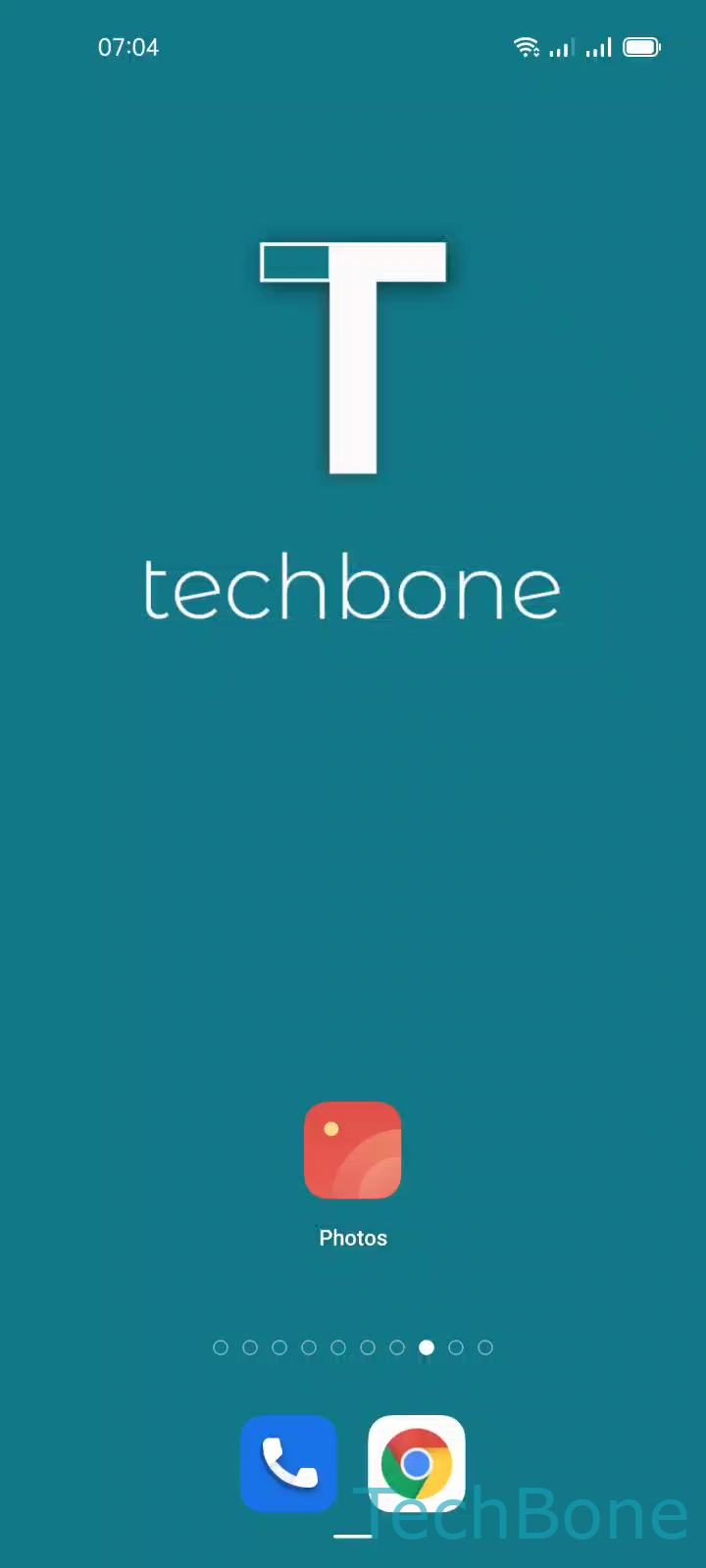 Empty the Gallery Recycle Bin – Coloros 11: step 1 – Tap on Photos