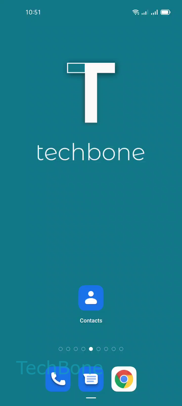 Import Contacts from a vCard File – Coloros 11: step 1 – Tap on Contacts