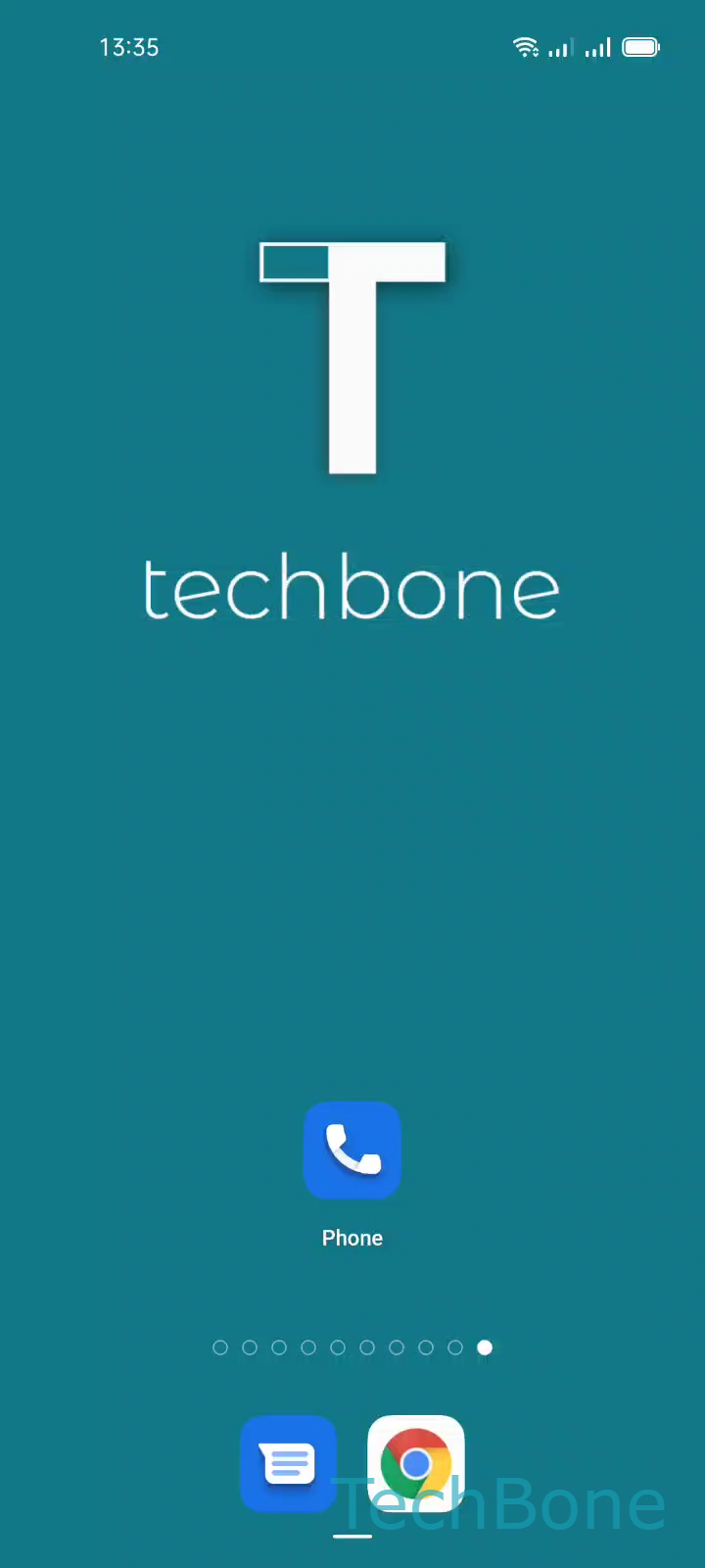 Make a Phone Call – Coloros 11: step 1 – Tap on Phone