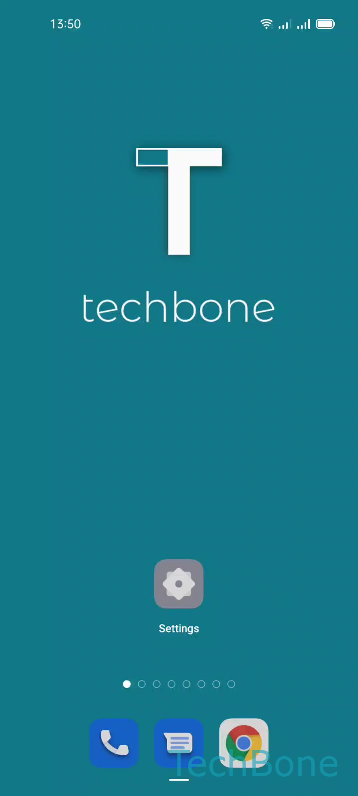 Manage App Permissions – Coloros 11: step 1 – Tap on Settings