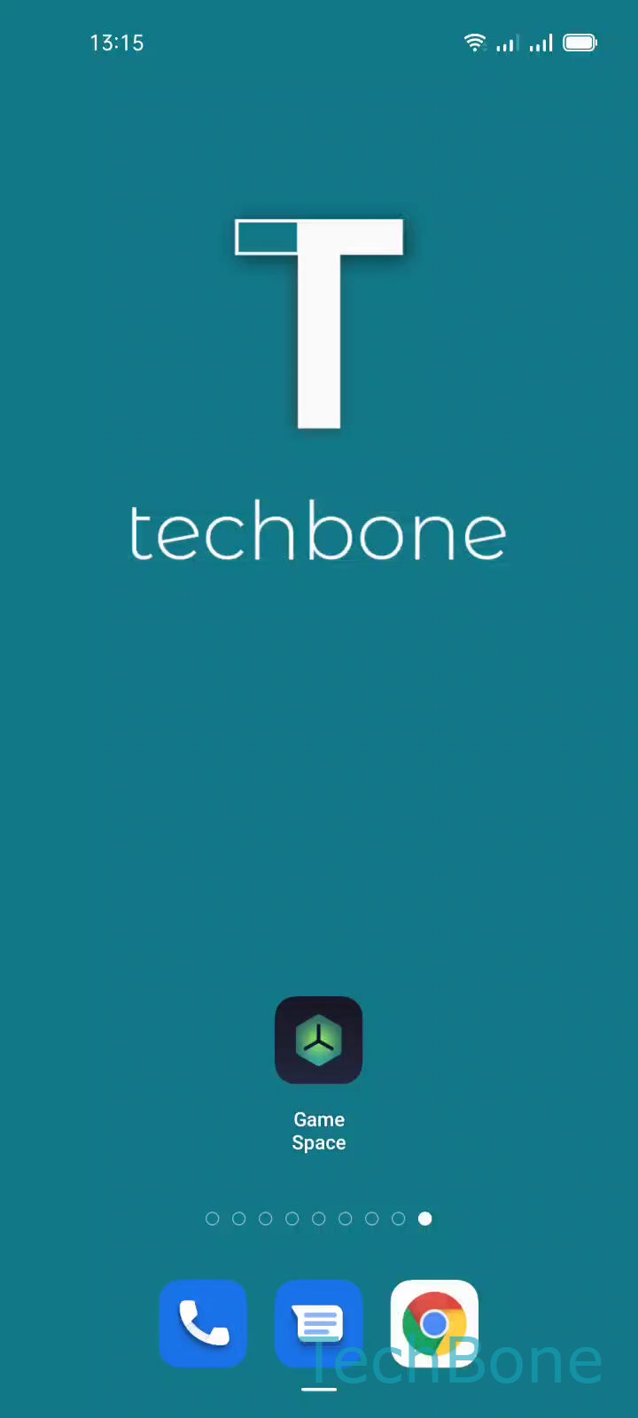 Add Apps and Games to Game Space – Coloros 11: step 1 – Tap on Game Space