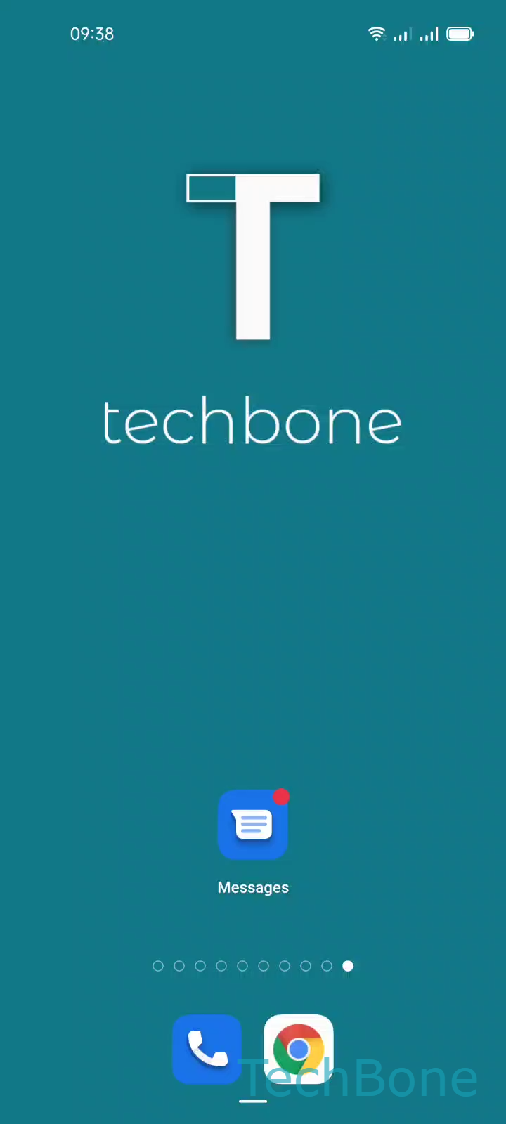 Mark All Messages as Read – Coloros 11: step 1 – Tap on Messages