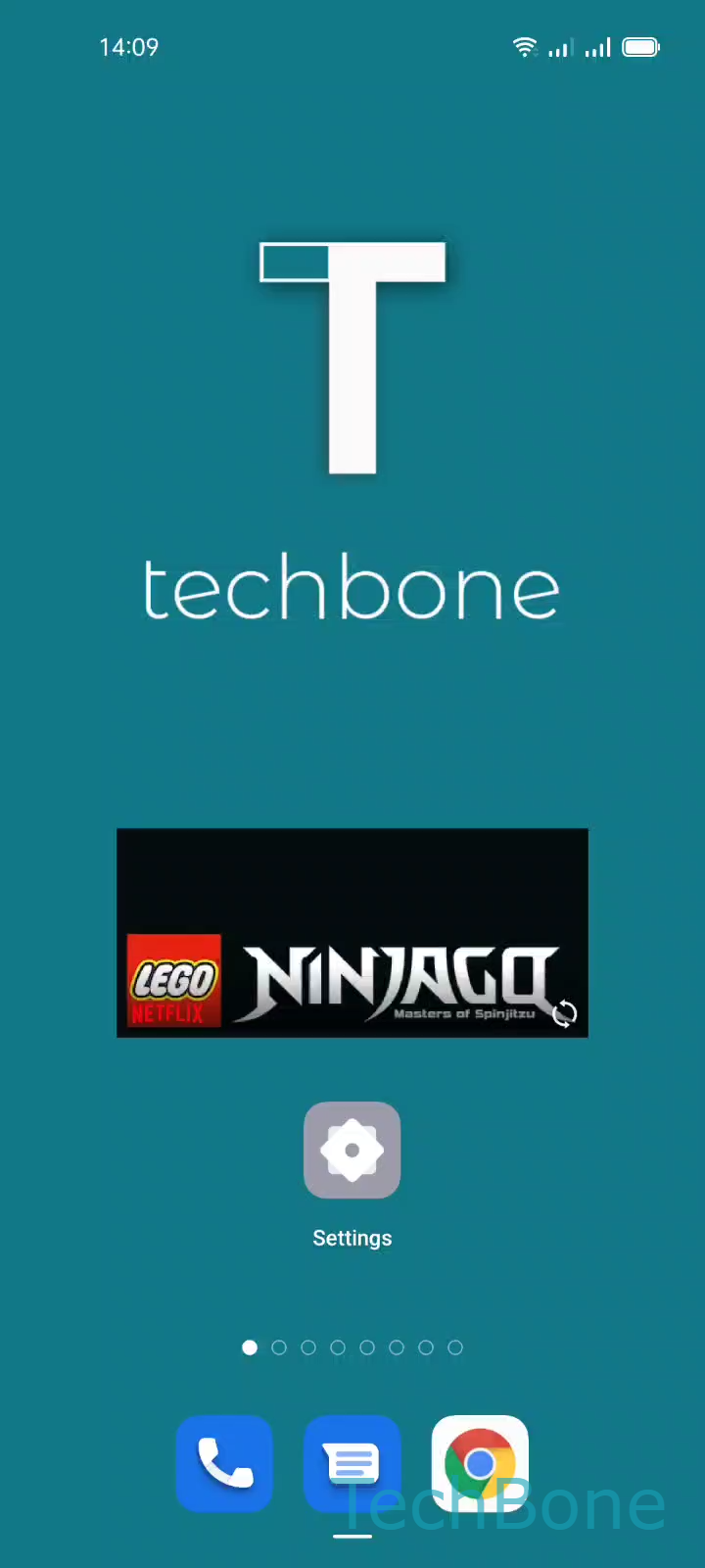 Move Widgets on the Home Screen – Coloros 11: step 1 – Tap and hold a Widget