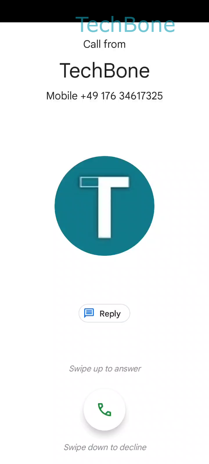 Reject an Incoming Call – Coloros 11: step 1 – Drag the Phone icondown