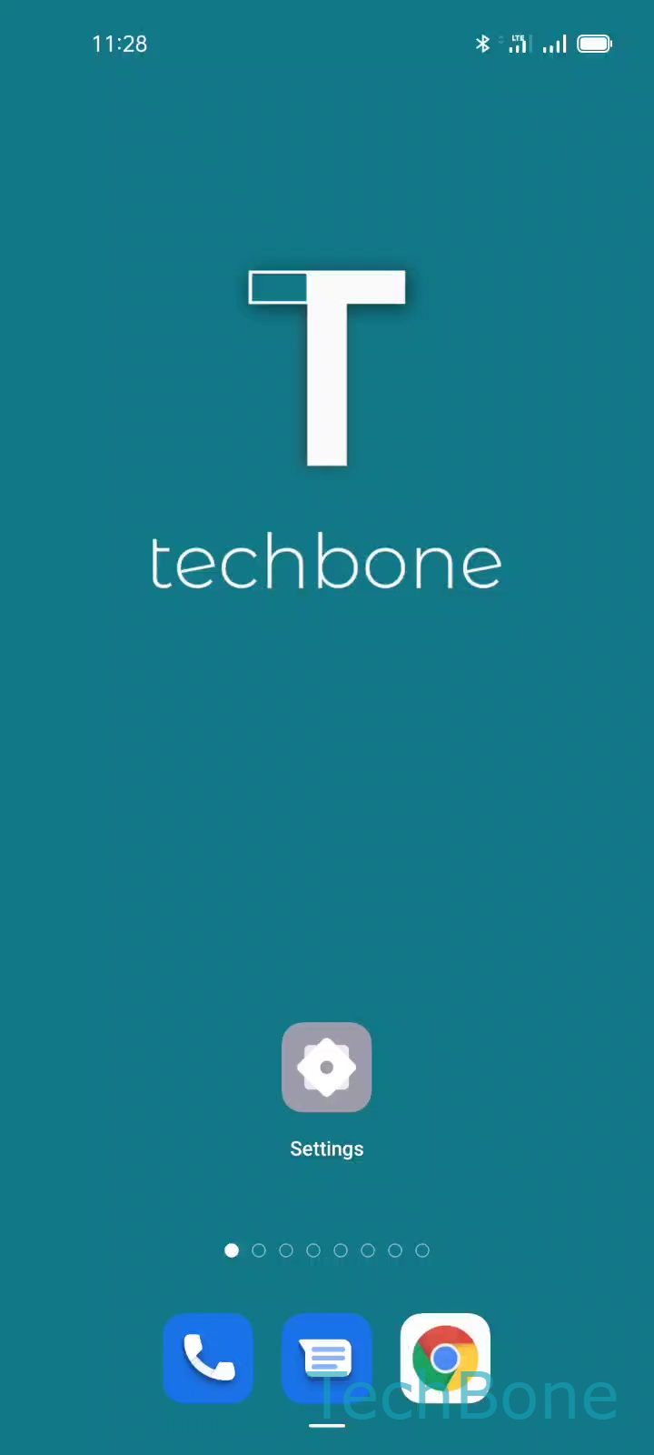 Rename a Paired Bluetooth Device – Coloros 11: step 1 – Tap on Settings